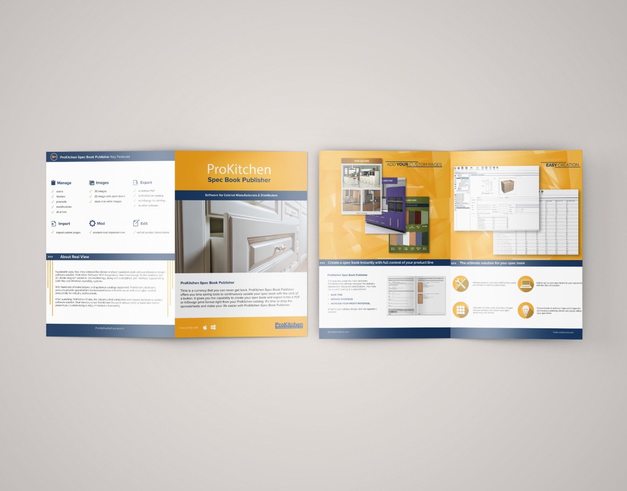 spec book publisher prokitchen software