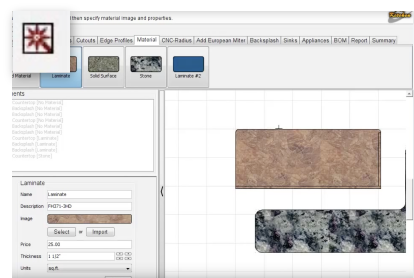 Copuntertop Designer Tool