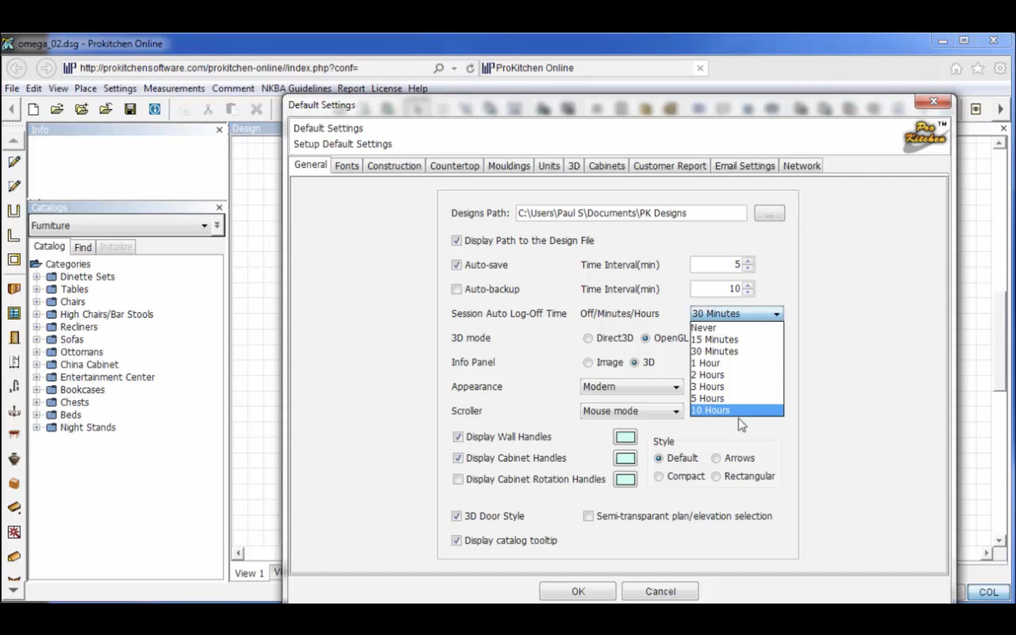 ProKitchen Online Auto Log Off - 8.1.10 | ProKitchen Software