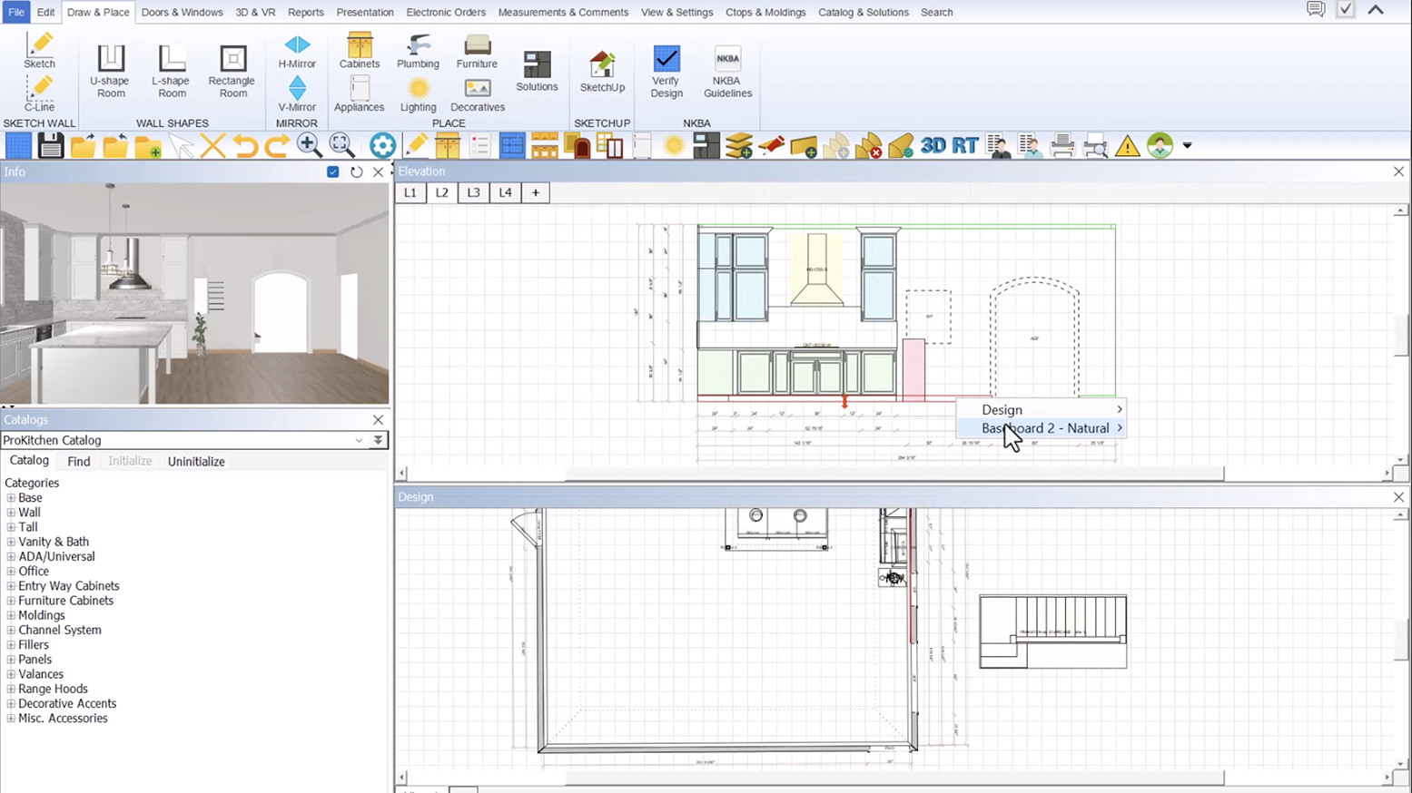 Additional Architectural Elements | ProKitchen Software