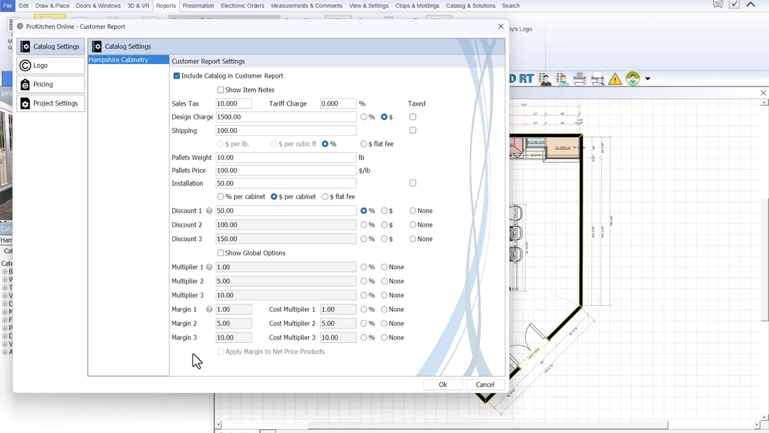 Pricing Parameters | ProKitchen Software