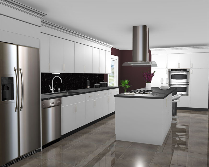 Kemper Kitchen rendered in ProKitchen Software