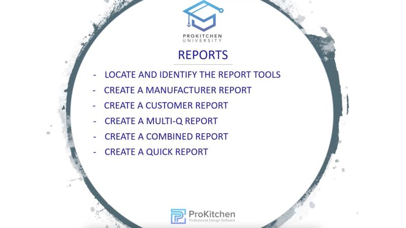 Basic Training Tutorials | ProKitchen Software