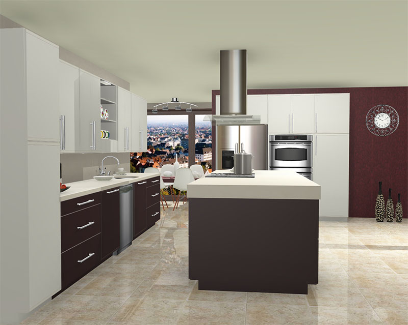 Kitchen rendered in ProKitchen Software